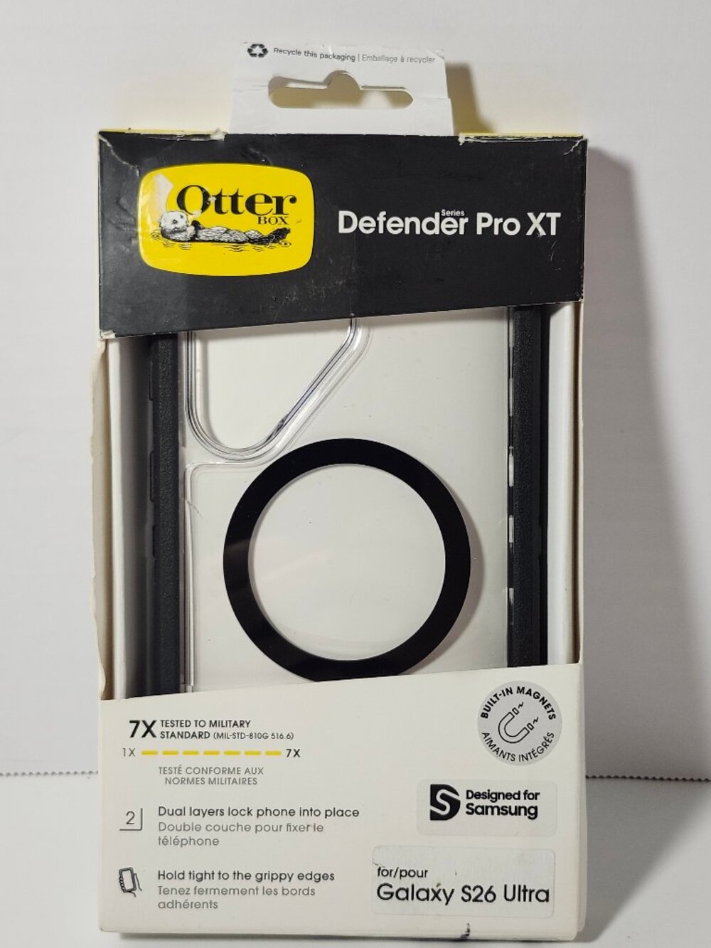OtterBox Defender Pro XT Samsung Galaxy S26 Ultra Case Clear Black